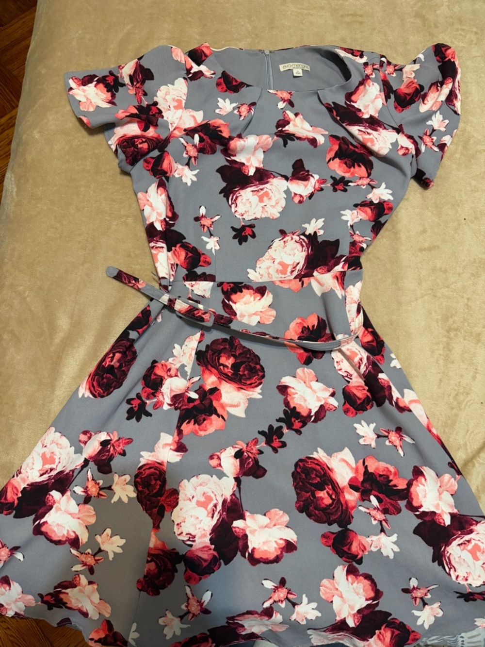 New York & Company Eva Mendes Floral Fit & Flare Dress Womens size 12